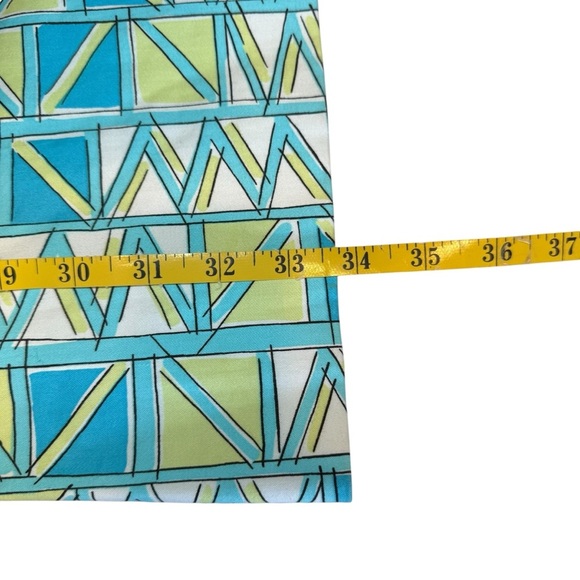 Vintage Becky & Max Y2K Dress Blue Green Size 4 Empire Waist Babydoll Artsy - Picture 6 of 8